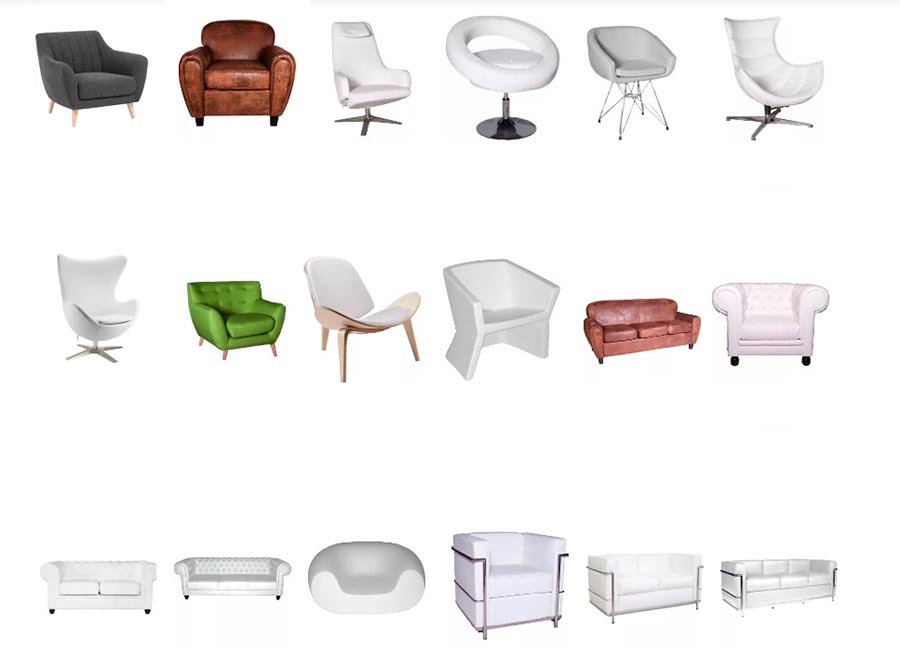 most used armchairs