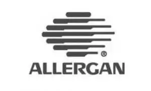 logo allergan bw - diseño de stands feriales