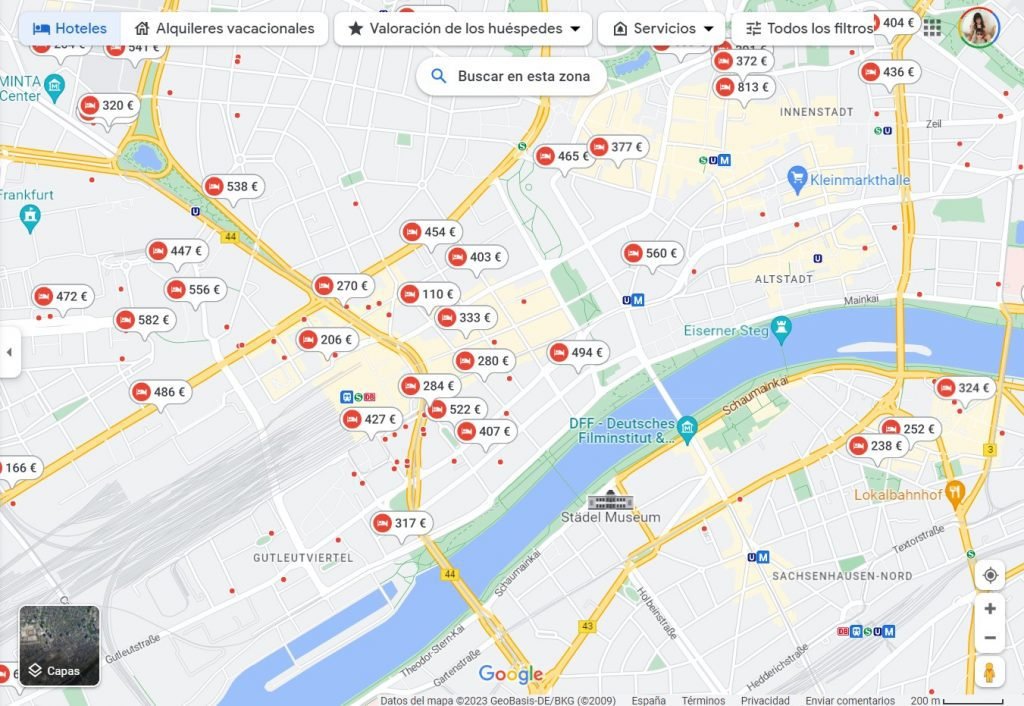 piano di google map