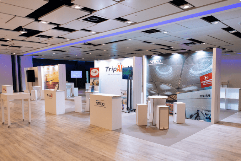 stands made of cardboard for IATA