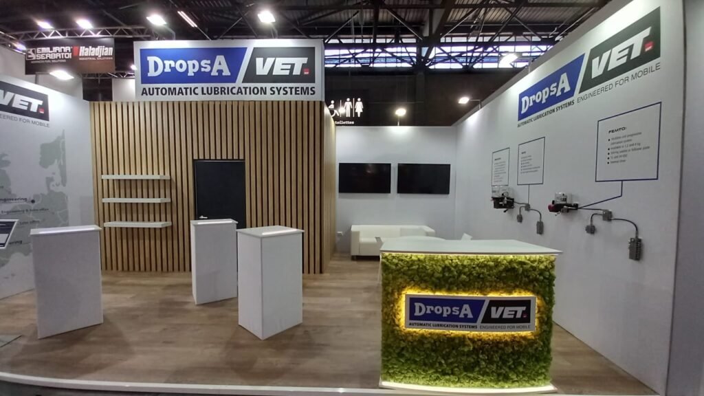 Intermat 2024: construccion de stand DROPSA en Vissual Events