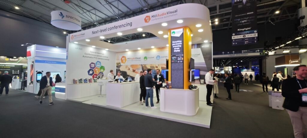 ISE 2026: Construccion de stand en feria para MVI Audiovisual