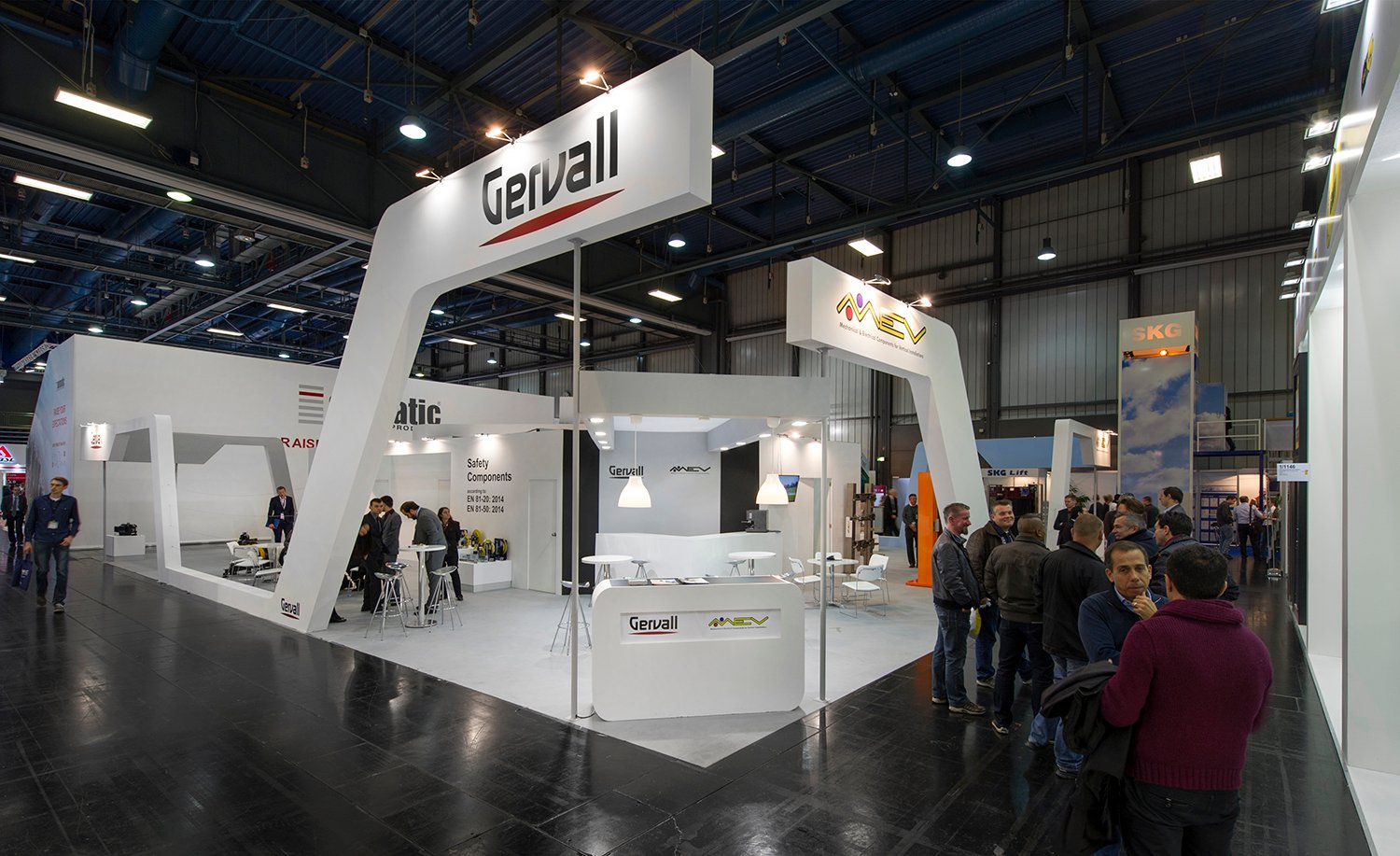 Stand de feria: INTERLIFT 2027: construccion de stand en la feria con GERVAl, vista 1