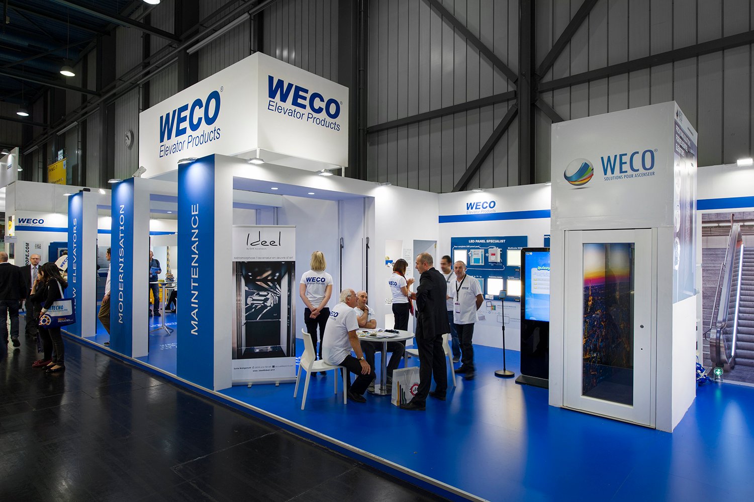 Stand de feria: WECO renueva confianza en Vissual Events Construcción de stand en INTERLIFT, vista 1