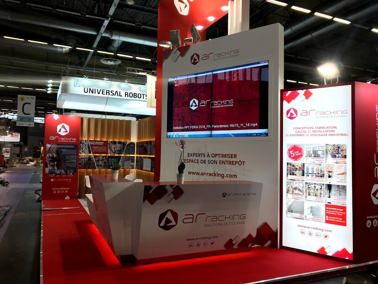 Stand de feria: SITL 2017: construcción de stand Vissual Events &I70 AR RACKING, vista 6