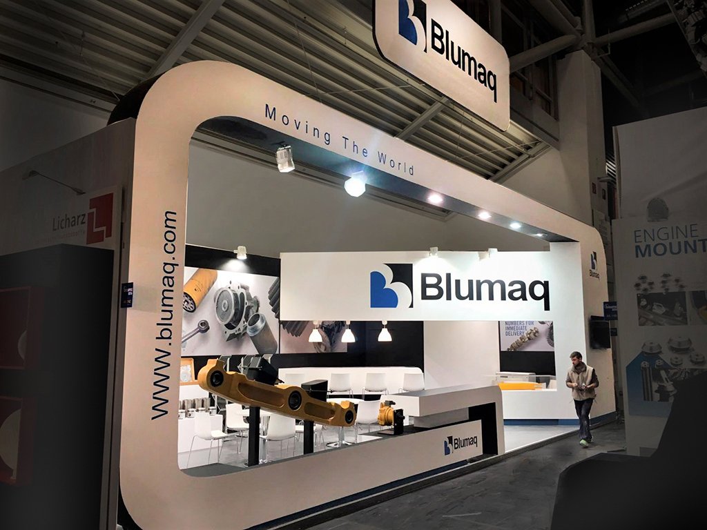 Stand de feria: BAUMA 2026: construccion de stand en la feria Vissual Events, vista 1
