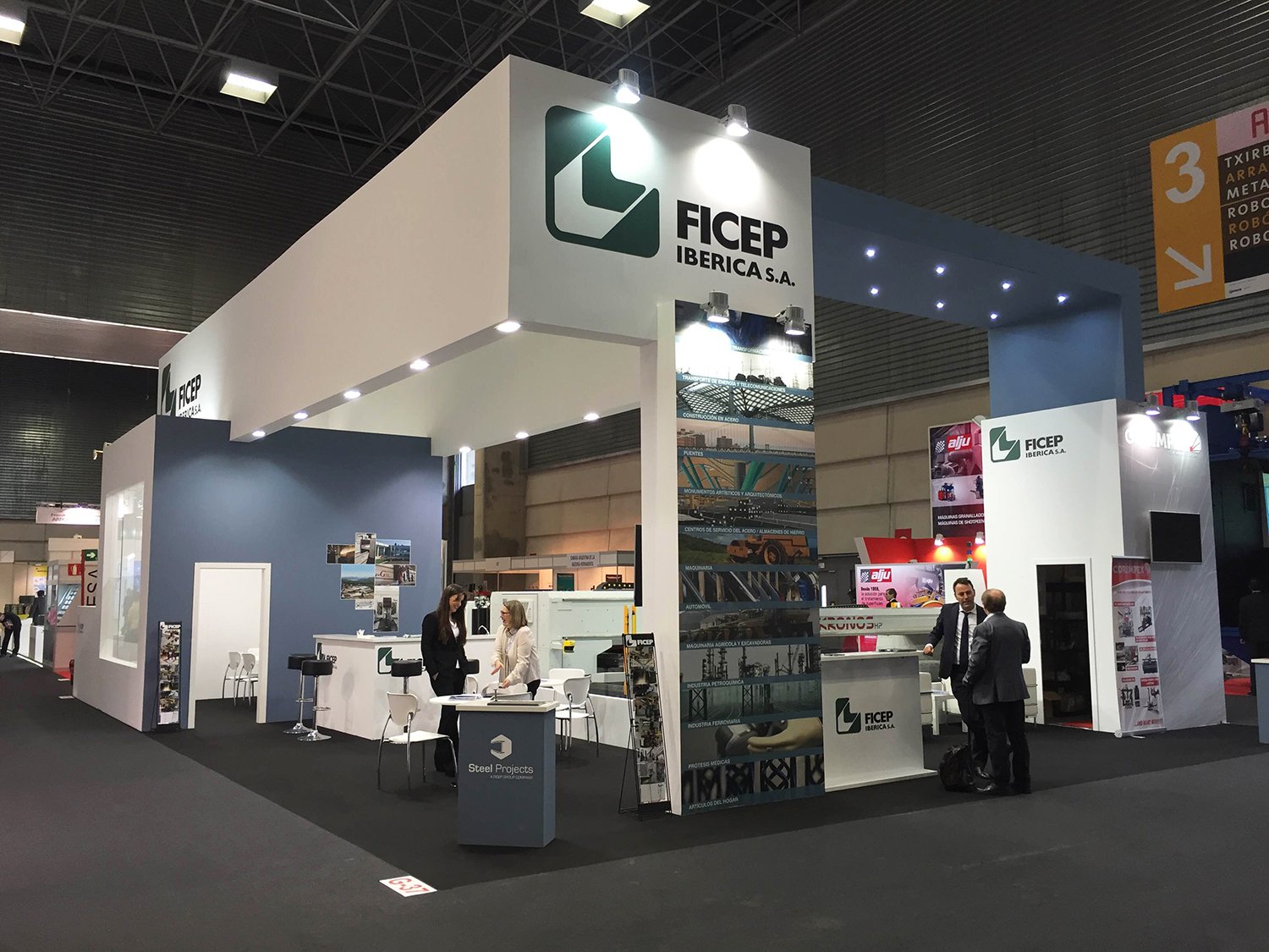 Stand de feria: BIEMH 2026: construccion de stand en la feria por Vissual Events, vista 2