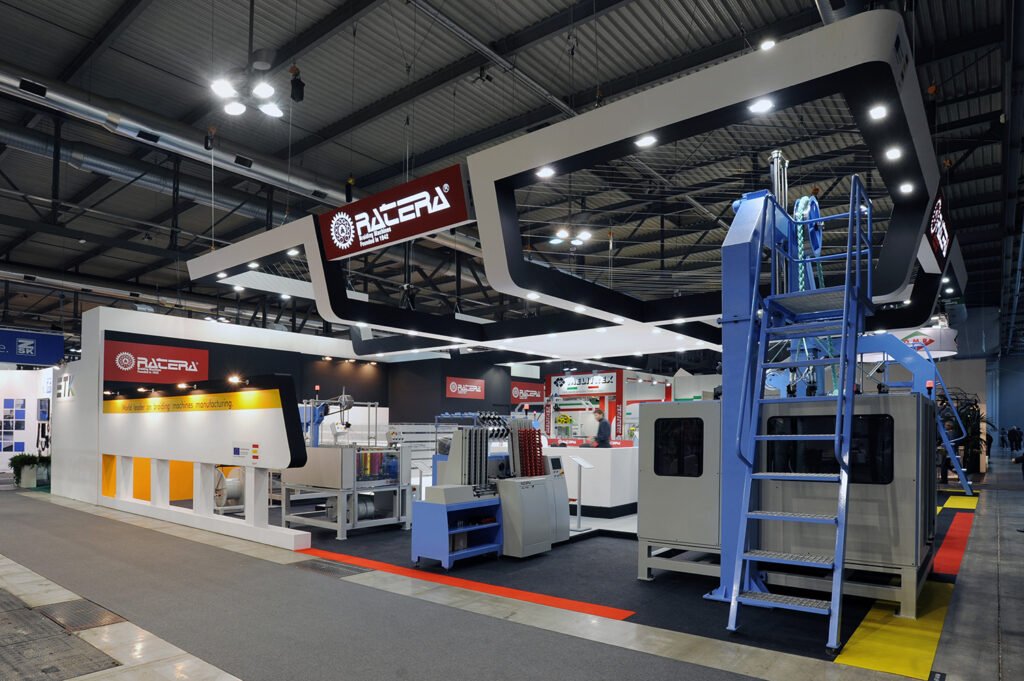 Stand de feria: ITMA 2015: construcción de stand en Vissual Events, vista 1