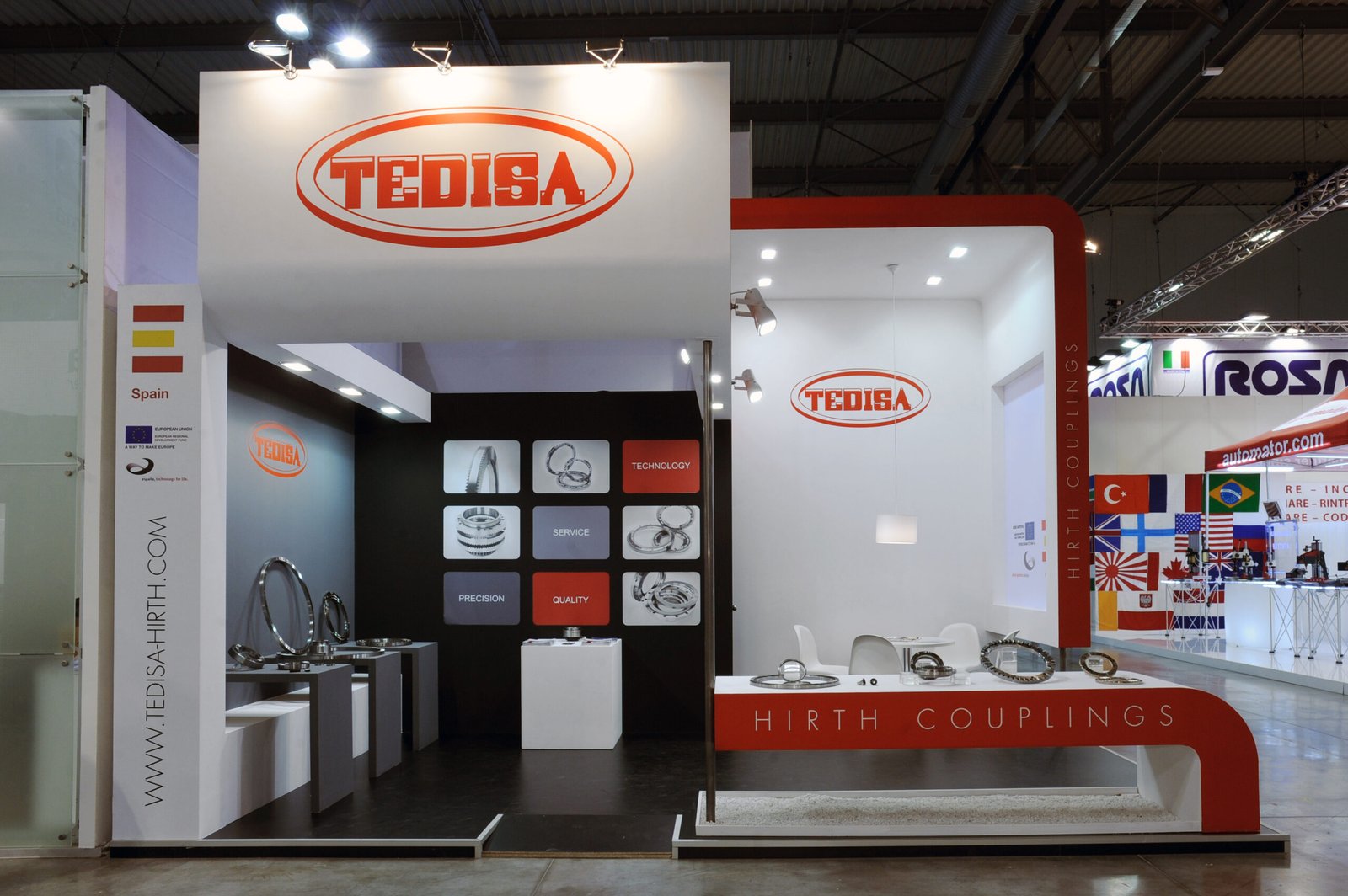 Stand de feria: EMO Hannover: construcción de stand TEDISA con Vissual Events innovación, vista 1