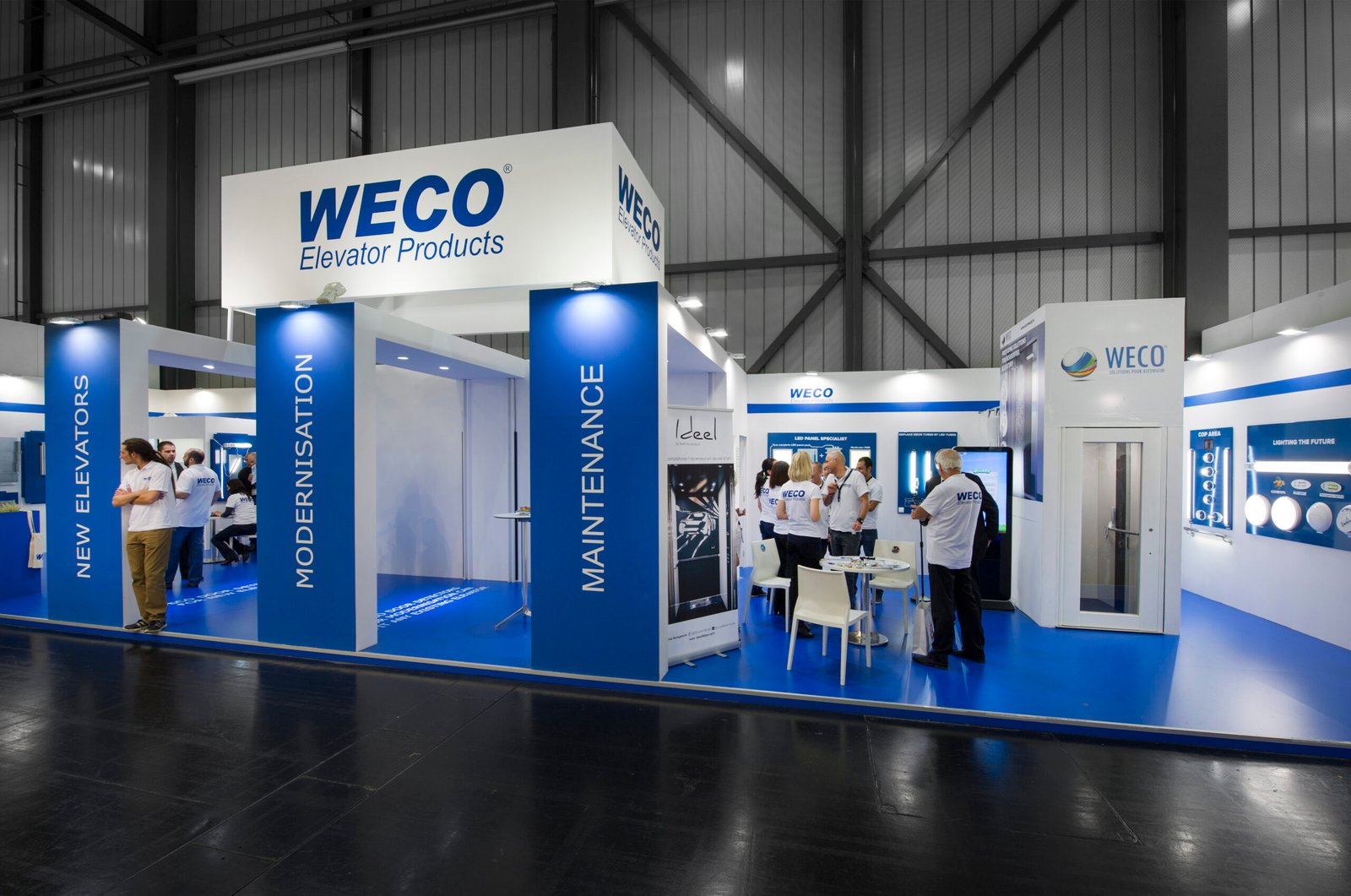 Stand de feria: WECO renueva confianza en Vissual Events Construcción de stand en INTERLIFT, vista 2