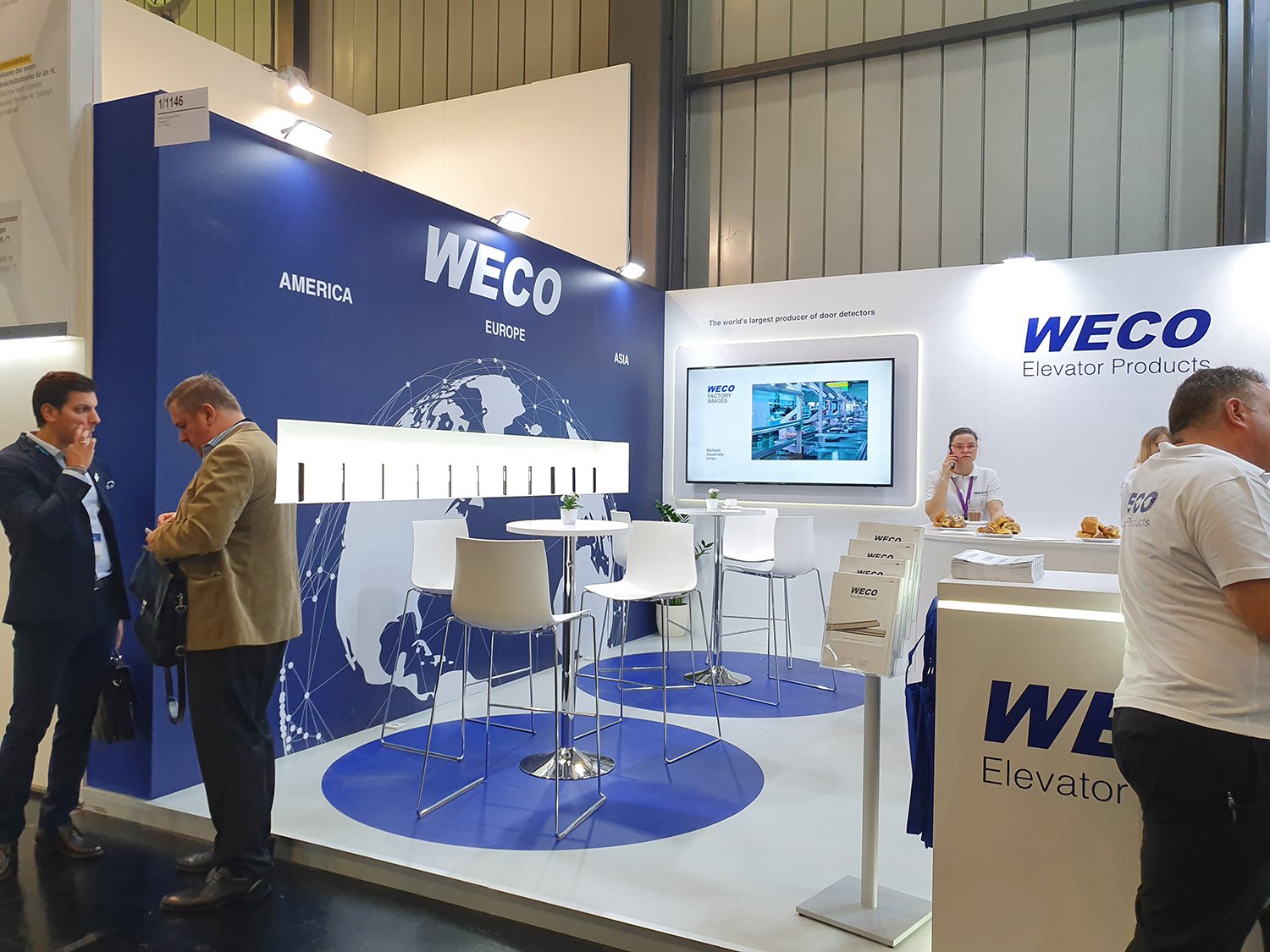 Stand de feria: Interlift 2027: construcción de stand en feria WECO por Vissual Events, vista 2