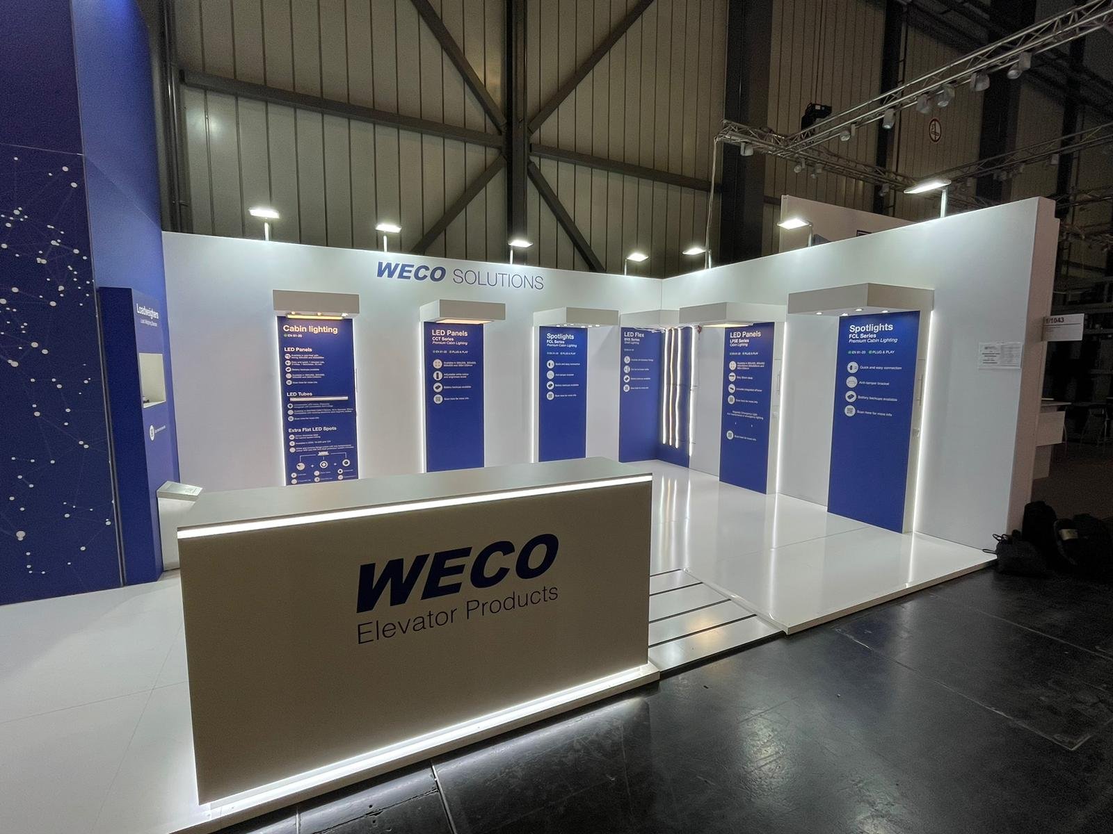 Stand de WECO en Interlift 2023