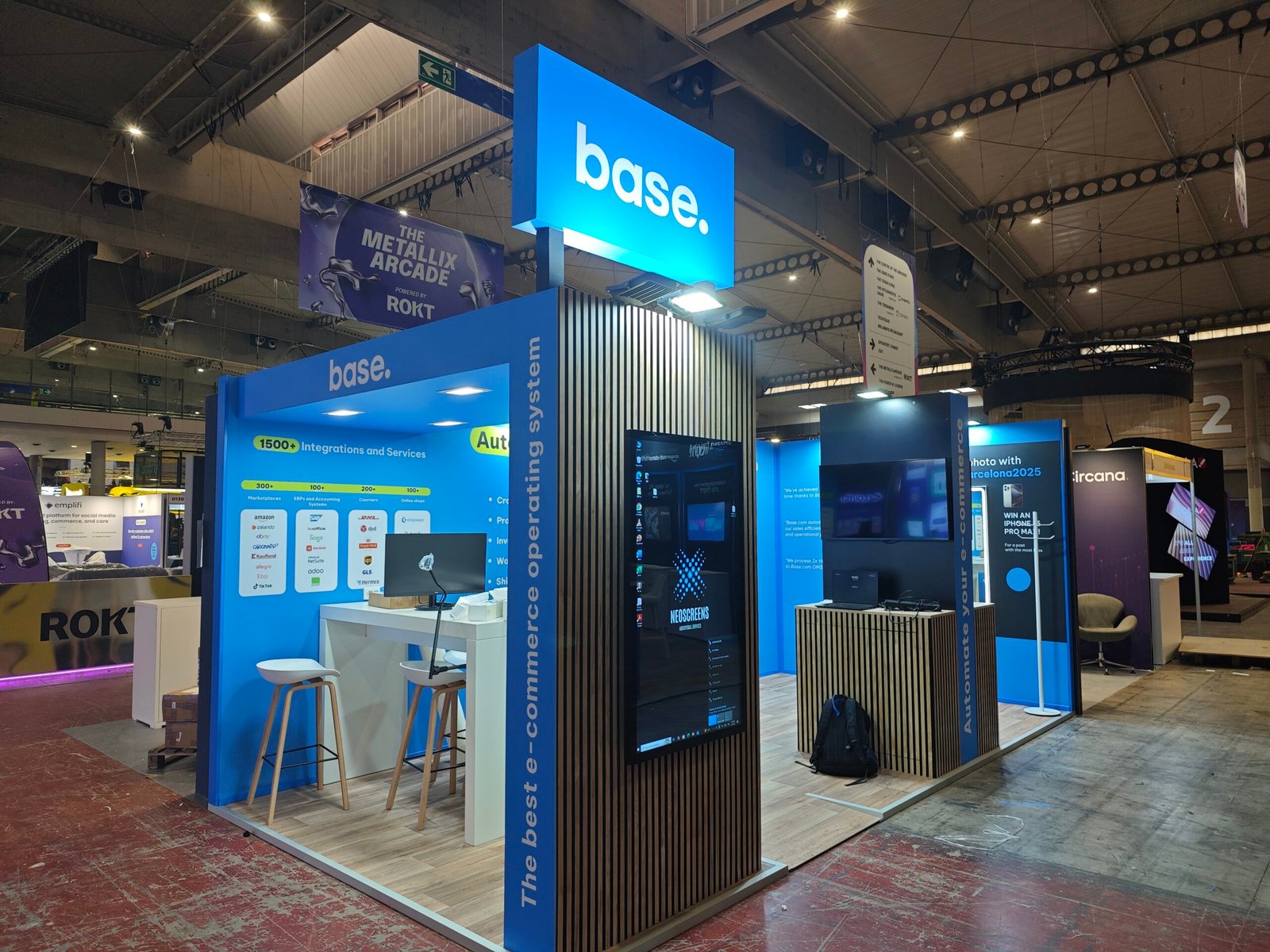 Stand de feria: Shoptalk Europe 2026: Construcción de stand Vissual Events, vista 2