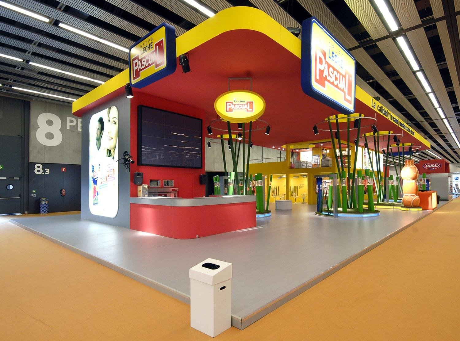 progettazione stand fieristici -Leche Pascual