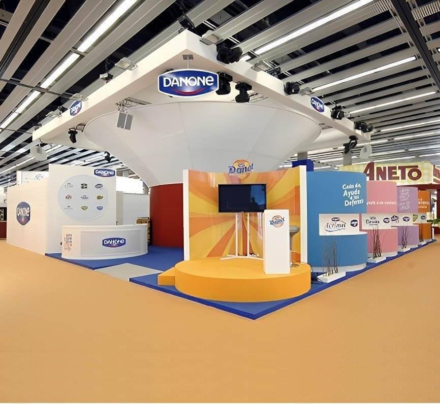 stand danone designed by Visual Events